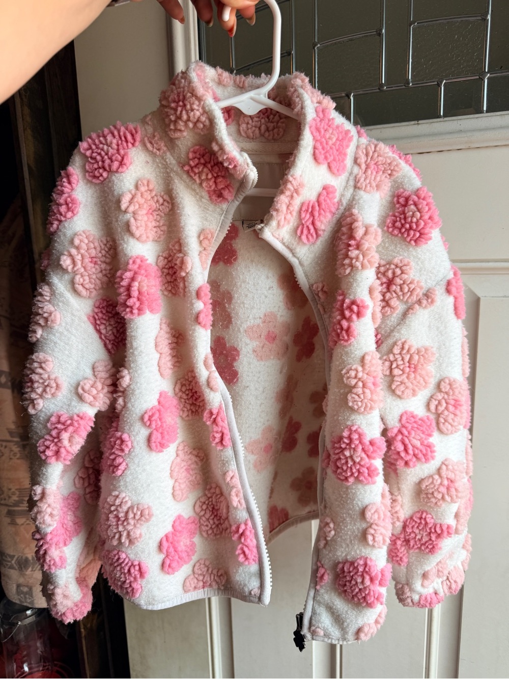 Girls Lucky Brand plush zip up